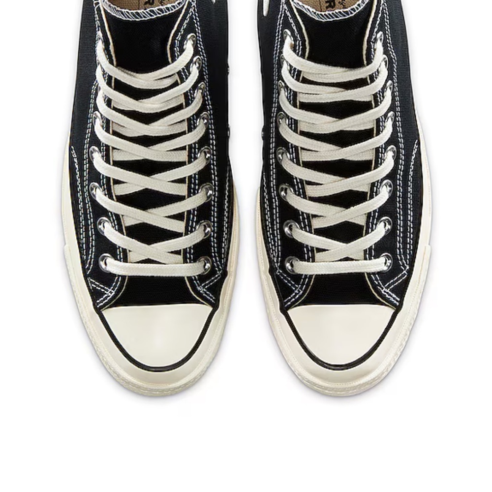 Converse Black and White High-Top Sneakers - Picture 3 of 9